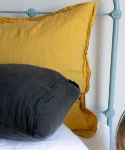 Scout House Scout Portuguese Linen Sheet Set- King - Charcoal 9 Scout House Scout Portuguese Linen Sheet Set- King - Charcoal