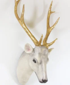 Scout Forest Stag Wall Mount - Gold