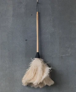 Redecker White Ostrich Feather Duster 50cm Long