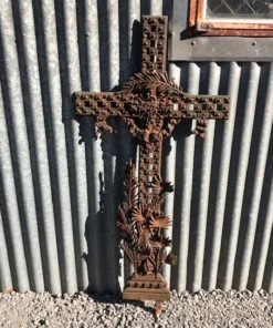 Scout Vintage Cast Iron French Crucifix Rhone Gifts