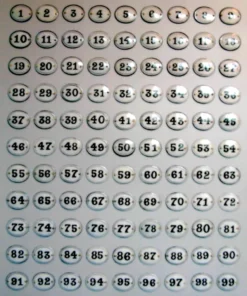 Scout House Gifts Enamel House Numbers Black And White- CUSTOM NUMBERS 7 Scout House Gifts Enamel House Numbers Black And White- CUSTOM NUMBERS