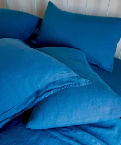 Scout House Scout Portuguese Linen Sheet Set- King - Scout Blue Gifts