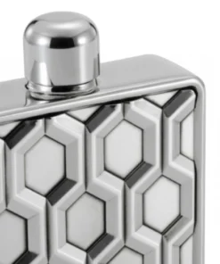 Hexagonal Pewter Hip Flask - Royal Selangor 9 Hexagonal Pewter Hip Flask - Royal Selangor