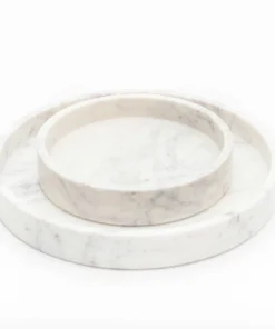 Marble Basic Round Roman Tray - Large Gifts