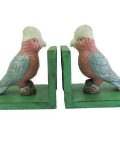 Scout House Galah Bookends Green 11 Scout House Galah Bookends Green