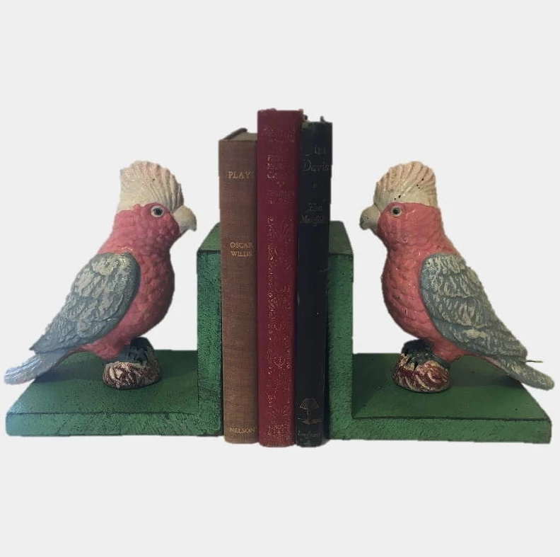 Scout House Galah Bookends Green 4 Scout House Galah Bookends Green