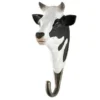 Scout House Gifts Hand Carved Wooden Wall Hook - Black And White Cow 2 Scout House Gifts Hand Carved Wooden Wall Hook - Black And White Cow