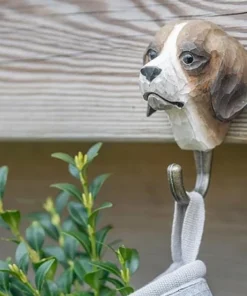 Scout House Hand Carved Wooden Wall Hook - Dog