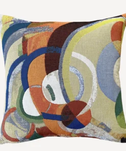 Jules Pansu Robert Delaunay- Manège De Cochons Cushion - 45 X 45cm