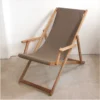 Scout Deck Chair In Plain Taupe With Arms Furniture