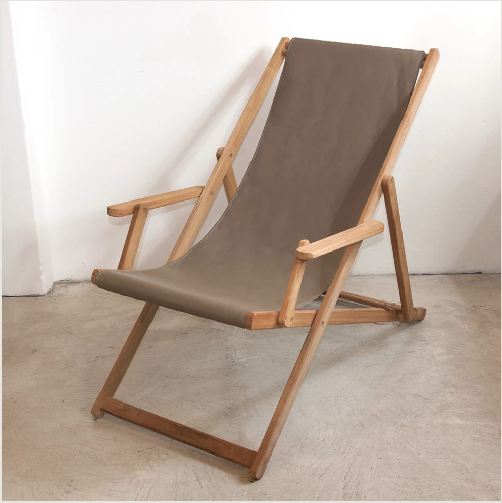 Scout Deck Chair In Plain Taupe With Arms Furniture 3 Scout Deck Chair In Plain Taupe With Arms Furniture