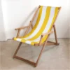 Scout Furniture Deck Chair In Yellow Block Stripe