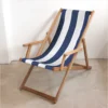 Scout Furniture Deck Chair In Navy Block Stripe With Arms 1 Scout Furniture Deck Chair In Navy Block Stripe With Arms
