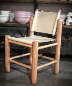 Scout House Vintage Leather Sling Chairs - Set Of Four