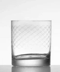 Scout Homewares Whiskey Glass- European Made- Diamond Patterned