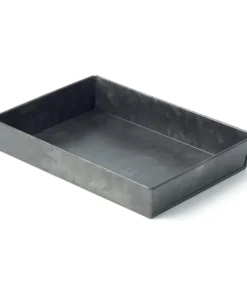 Chef Inox Galvanised Black Rectangle Tray