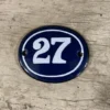 Scout House Enamel House Numbers Blue And White- CUSTOM NUMBERS