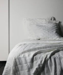 Scout Textiles Portier Cotton EUROPEAN PILLOWCASE Pure White