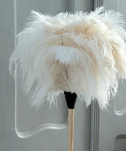 Redecker White Ostrich Feather Duster 50cm Long