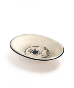 Santa Maria Novella Ceramic Soap Holder With Navy Decal