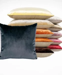 Iosis France Velvet Berlingot Cushion In Ambre 45cm