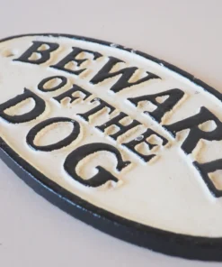 Scout Pet Cast Iron Beware Of The Dog Sign