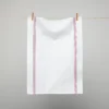 French 100% Cotton White Tea Towel With Red Epi & Blue Stripes By Charvet Editions Gifts