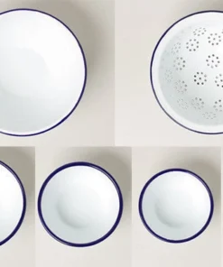 Falcon Enamelware Homewares Falcon Enamel Prep Set With Colander 11 Falcon Enamelware Homewares Falcon Enamel Prep Set With Colander