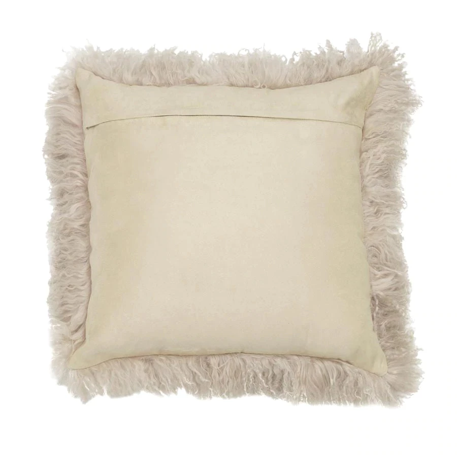 Scout House Gifts Mongolian Sheepskin Cushion - Fawn 40 Cm 5 Scout House Gifts Mongolian Sheepskin Cushion - Fawn 40 Cm