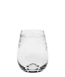 Scout Wine Glass - Stemless - European Made - Floral Patterned