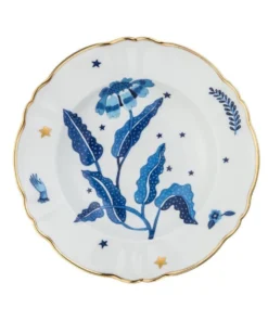 Blue Flower 23cm Deep Plate By Bitossi Home Gifts