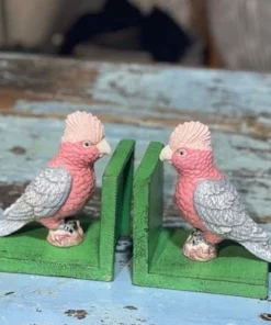 Scout House Galah Bookends Green 10 Scout House Galah Bookends Green