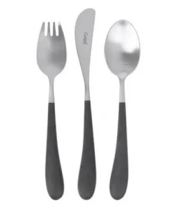 Scout House Alice 3 Piece Kids Cutlery Set - BLACK