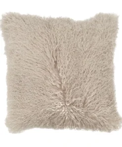 Scout House Gifts Mongolian Sheepskin Cushion - Fawn 40 Cm