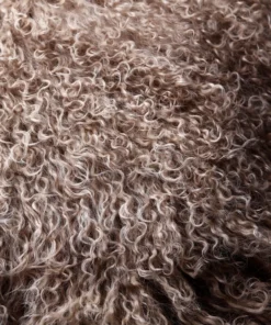 Scout House Gifts Mongolian Sheepskin Cushion - Camel 40 Cm