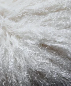 Scout House Mongolian Sheepskin Floor Rug - White