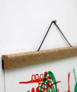 Scout House Homewares Small Oak Poster Hanger By Creamore Mill 8.5