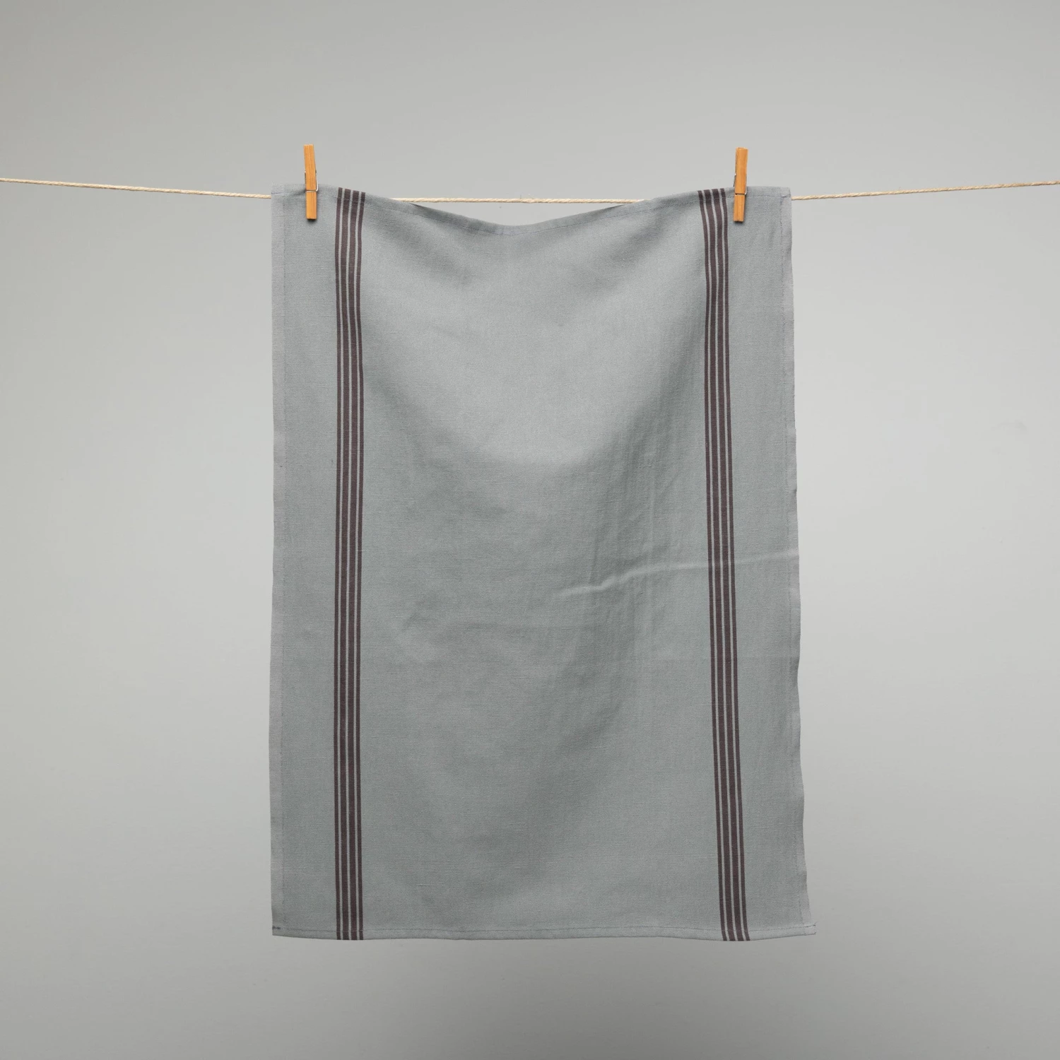 Homewares French Cotton & Linen Tea Towel Slate Grey With Black Stripes By Charvet Editions 3 Homewares French Cotton & Linen Tea Towel Slate Grey With Black Stripes By Charvet Editions