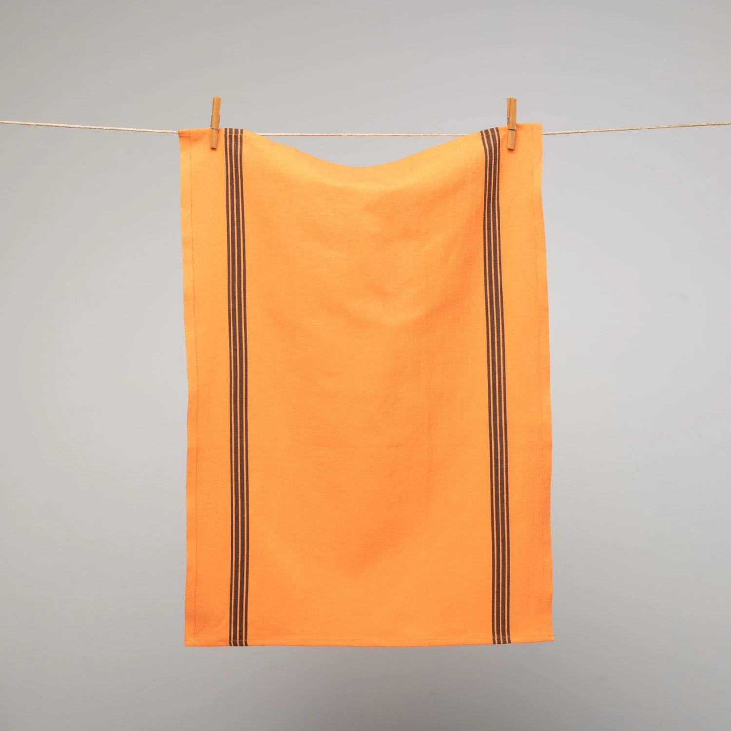 Homewares French Cotton & Linen Tea Towel Tangerine With Black Stripes By Charvet Editions 3 Homewares French Cotton & Linen Tea Towel Tangerine With Black Stripes By Charvet Editions