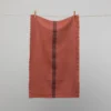 Homewares French 100% Linen 'Doudou' Tea Towel Terracotta By Charvet Editions