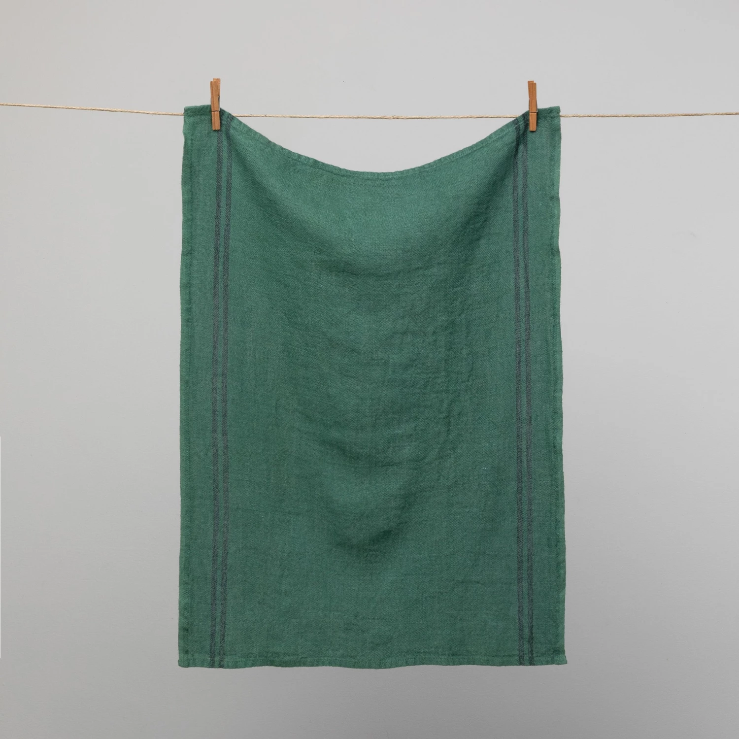 French 100% Linen 'Pays' Tea Towel Forest With Black Stripes By Charvet Editions 3 French 100% Linen 'Pays' Tea Towel Forest With Black Stripes By Charvet Editions